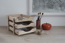 Schreibtisch-Organizer und Ablage aus Holz - Magazinablage DANIA LETTER TRAY von Skagerak Magazinablage DANIA LETTER TRAY aus Holz - Organizer und Ablage für den Schreibtisch von Skagerak