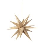 Großer Deko Weihnachtsstern Anhänger VENUS aus Holz in Natural von Broste Copenhagen Weihnachtsstern Deko aus Holz Natural groß - VENUS von Broste Copenhagen