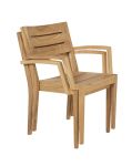 Stapelstuhl aus Teakholz für Garten und Terrasse - GRACE von Traditional Teak