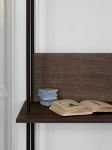 Schreibtischplatte Regalsystem in Eiche geräuchert / Schwarz - SHELVING SYSTEM WORKSPACE von MOEBE