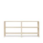 Offenes Regal aus Holz in Eiche, weiß - LEAF SHELF von Form and Refine