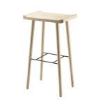 Scala Bar Stool 74cm von Ekta Living Barhocker aus Eichenholz 