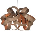 Große Hängeleuchte aus Walnuss von Tom Raffield - SKIPPER Large