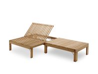 Hochwertige Teak Sonnenliege RIVIERA LOUNGE mit Klappfunktion im dänischen Design von Skagerak Teak Sonnenliege und Klappliege im dänischen Design - RIVIERA LOUNGE von Skagerak
