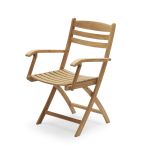 SELANDIA von Skagerak - Teak Gartenstuhl mit Armlehnen klappbar