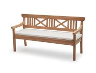 Sitzbank für Garten und Terrasse aus Holz mit Auflage (165 cm) - DRACHMANN von Skagerak