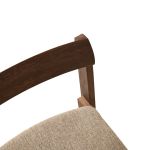 Stapelstuhl gepolstert aus Holz in Eiche, dunkelbraun geölt - BLUEPRINT CHAIR von FORM & REFINE