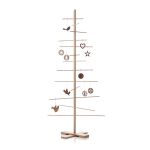 Design Weihnachtsbaum FILIGRANTREE (L) von by Wirth in Buche natur mit natürlich schönen Anhängern aus Holz von Trine Find FILIGRANTREE (L) von by Wirth - großer Design Weihnachtsbaum aus Holz in Buche natur