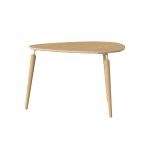 Moderner Couchtisch HANG OUT COFFEE TABLE in Eiche geölt und Stahl von UMAGE ohne Ablage-Tasche  Couchtisch in Eiche geölt - Hang Out Coffee Table von Umage