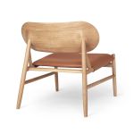 Design Lounge Sessel in Eiche geölt cognac - FERDINAND LOUNGE CHAIR von Brdr. Krüger