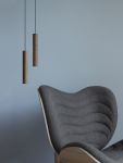 UMAGE - CHIMES schmale LED Pendelspot Leuchte aus Holz im dänischen Design