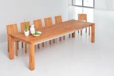 ausziehbarer Esstisch aus Holz AMBER von vitamin design
