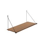 Design Wandregal LOOP SHELF in Eiche geräuchert mit Wandhalterung aus Schwarzstahl von We Do Wood Design Wandregal in Eiche geräuchert und Schwarzstahl - LOOP SHELF von We Do Wood