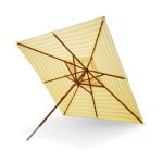 Auch mit Lemon Sand farbenen Streifen ist der quadratische Sonnenschirm MESSINA von Skagerak verfügbar Sonnenschirm quadratisch 300cm groß in Lemon Sand gestreift - MESSINA von Skagerak