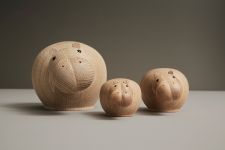 Lustige Tierfiguren aus Holz - Nilpferd HIBO HIPPOPOTAMUS von Woud