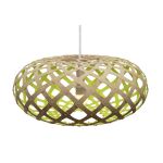 Limefarbene Designerlampe KINA aus Bambus  David Trubridge - KINA Designerlampe aus Bambus in Lime
