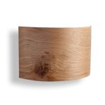 halbrunde Wandleuchte aus Holz in Eiche - CORTEX von LeuchtNatur