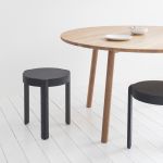 Design Hocker blauschwarz von STATTMANN Neue Möbel - ADD STOOL