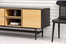 takeme HOME - MAYA LOWER Sideboard aus Holz in Eiche und Metall