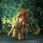 Design-Holztiere von Kay Bojesen: Holzaffe, BEAR mit ELEFANT