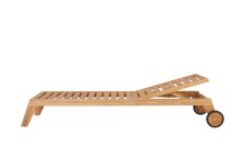 Gartenliege aus Teak mit verstellbarer Rückenlehne - LUNA LOUNGER von Traditional Teak 