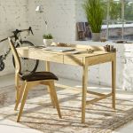 Home Office Schreibtisch mit Schubladen aus Holz - THEO MEDIUM DESK Von Sixay