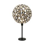 ausgefallene Tischleuchte in Bambus natur / schwarz - CORAL von David Trubridge