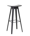 Moderner Tresenhocker HC1 aus Holz in Eiche, schwarz lackiert von Andersen Furniture Design Tresenhocker HC1 (80cm)