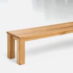 Die moderne Sitzbank FORTE von vitamin design in Eiche geölt FORTE von vitamin design Holz Sitzbank in Eiche geölt