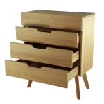 Kommode mit Beinen aus Eichenholz 100 cm- DWELLER von Jan Kurtz