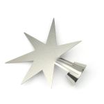 Der Deko Tannenbaum TREE von The Oak Men kann auch mit dem silbernen Deko Stern geschmückt werden Deko Tannenbaum Stern in silber TREE von The Oak Men