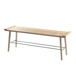 Sitzbank aus Holz in Eiche geseift im dänischen Design - SCALA BENCH von by Wirth