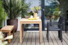 Der moderne Gartentisch SAMOA von Jan Kurtz aus hochwertigem Teakholz Gartentisch SAMOA von Jan Kurtz Teak Gartentisch