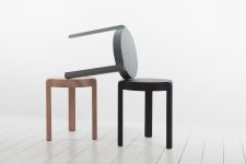 Stapelbarer Designer Hocker aus Holz - ADD STOOL von STATTMANN Neue Möbel