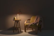 STEM TABLE LIGHT Tischleuchte aus Holz von Tom Raffield