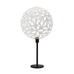 Design Nachttischlampe FLORAL von David Trubridge in Bambus weiß Design Nachttischlampe aus Bambus in weiß - FLORAL von David Trubridge
