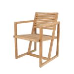 TIMBER von Jan Kurtz - Gartenstuhl mit Armlehnen aus Teak