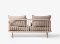 Design Sofa in Eiche geölt und Beige FLY SC2 von &tradtion