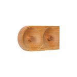 Wandhaken aus Holz in Eiche mit 2 Haken - Solid Hook von We Do Wood