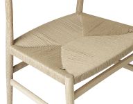 Sitzfläche Stuhl aus Holz mit Geflecht aus Papierkordeln - ARV CHAIR von Brdr. Krüger
