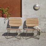 LILIUM LOUNGE CHAIR von Skagerak - KLounge Stuhl für Garten aus Edelstahl und Teak