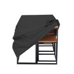 Jan Kurtz - ALOIS Gartenmöbel Set aus Holz und Metall in schwarz 