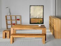 Die zeitlose Sitzbank TAURUS steht für klare Linien und hochwertige Verarbeitung Sitzbank Massivholz in Eiche geölt TAURUS von vitamin design