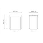 Technische Zeichnung der LIGHTWEIGHT STOOL von FORM & REFINE