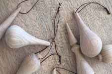 Edle Design-Weihnachtsdeko MY WOOD DECORATION aus Holz im Dreier-Set von Trine Find Edle Design-Weihnachtsdeko aus Holz - MY WOOD DECORATION von Trine Find