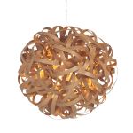 Große Pendelleuchte No. 1 PENDANT GIANT in Eichenholz Pendelleuchte in Eichenholz von Tom Raffield - No. 1 PENDANT GIANT