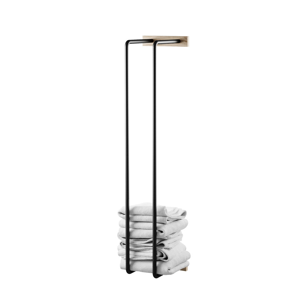 EKTA Living - Bathroom Rack - Design Handtuchhalter aus Holz & Metall