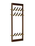 Design Wandgarderobe mit klappbaren Garderobenhaken COAT FRAME in der Seitenansicht Design Wandgarderobe in Eiche geräuchert COAT FRAME von We Do Wood