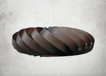 Kleine Hängeleuchte aus Birkenholzfurnier von Tom Rossau - TR5 Kleine Hängeleuchte aus Birkenholzfurnier von Tom Rossau - TR5