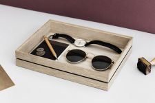 Schreibtisch Organizer Tablett Holz - ORGANISE von Moebe